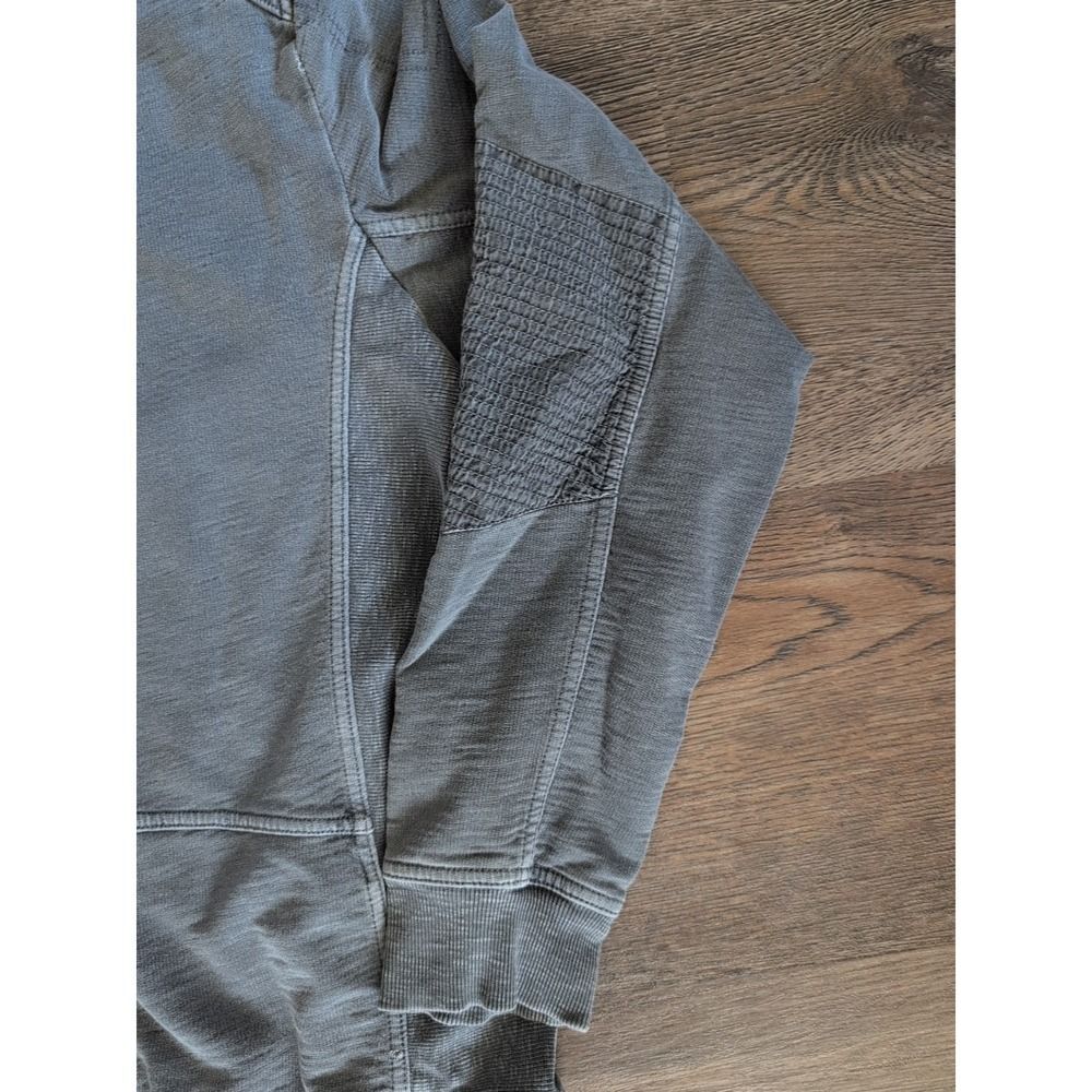 Calvin Klein Full Zip Mock Neck Jersey Jacket Gray Tag Large Fit Medium Y2k Vtg - Picture 11 of 16